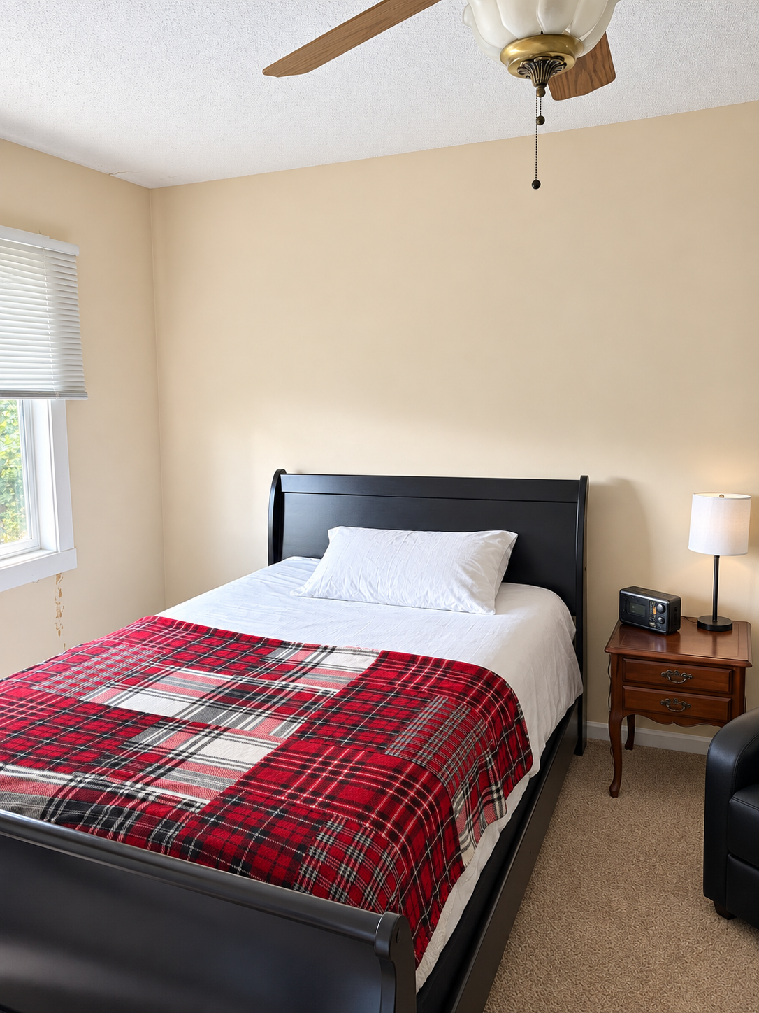 Private furnished bedroom at Aspen Care